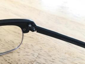 img 5 attached to Half Horn Rim Hipster Multi 3 Focus Progressive Reading Glasses