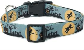 img 3 attached to 🎃 Enchanting Halloween Dog Collar: The Witch's Style for Large Dogs