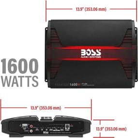 img 1 attached to BOSS Audio Systems PT1600 Car Amplifier – Phantom Series, 1600 Watts, Full Range, Class A/B, 2-8 Ohm Stable, Mosfet Power Supply, Bridgeable 2 Channel Amp