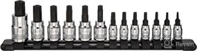 img 4 attached to 🔧 ARES 70103 - 13-Piece Security Torx Bit Socket Set - 1/4", 3/8", and 1/2" Drive - Sizes T8-T60