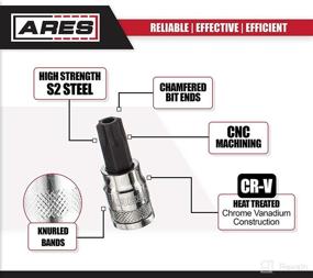 img 2 attached to 🔧 ARES 70103 - 13-Piece Security Torx Bit Socket Set - 1/4", 3/8", and 1/2" Drive - Sizes T8-T60