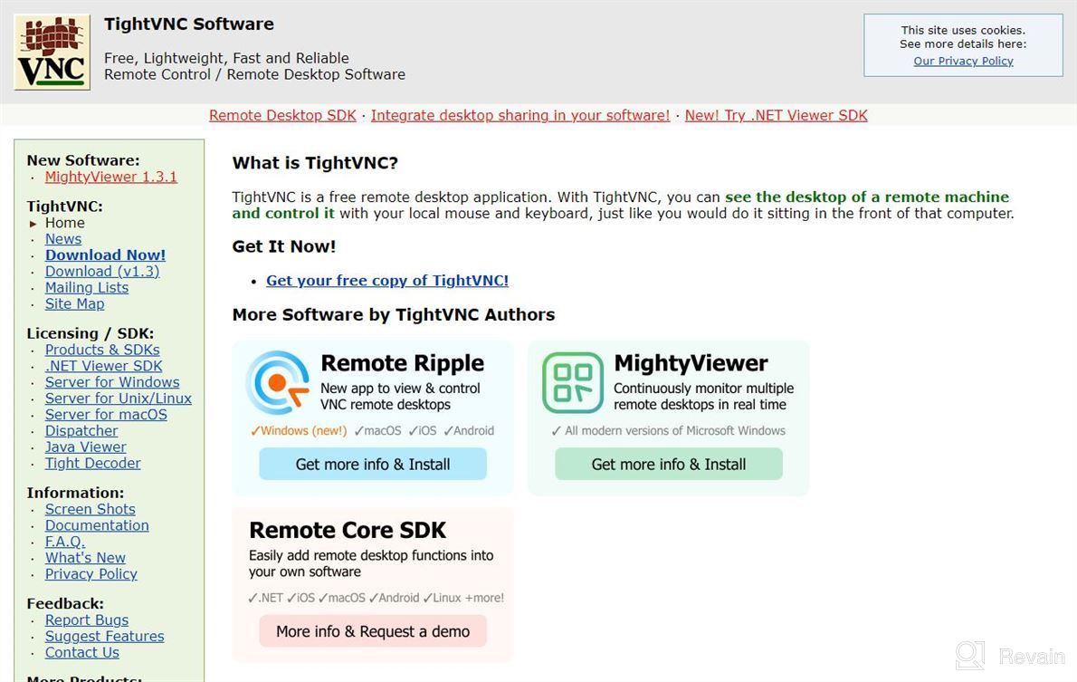 img 1 attached to TightVNC review by David Roberts