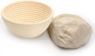 7" round banneton bread proofing basket with liner for professional & home bakers - betterjonny artisan dough rising logo