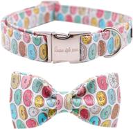 🐾 charm your pet with the unique style paws dog collar featuring a adorable bowtie - adjustable collars for dogs and cats logo