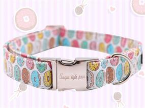 img 1 attached to 🐾 Charm Your Pet with the Unique Style Paws Dog Collar featuring a Adorable Bowtie - Adjustable Collars for Dogs and Cats