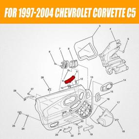 img 1 attached to Обновите свой Chevrolet Corvette 1997-2004 годов с помощью главного выключателя питания левого окна со стороны водителя