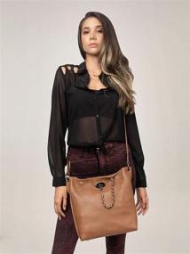 img 3 attached to Giorgio Ferretti Excellent Shoulder Clearance Women's Handbags & Wallets ~ Hobo Bags