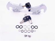 secure your harley davidson with the locking detachable latch kit - rotary 🔐 docking latch cam lock kit with screw caps (silver, 2 latches & both with keys) логотип