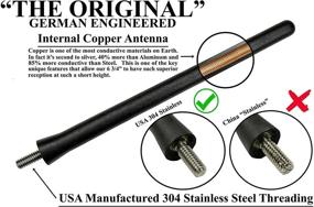 img 1 attached to 🚘 AntennaMastsRus - Premium 6 3/4 Inch Rubber Antenna for Jeep Cherokee (1997-2001) - Car Wash Proof - Enhanced Reception - German Engineered