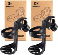 convenient and versatile pack of 2 cup holders for strollers, trolleys, wheelchairs and more! logo