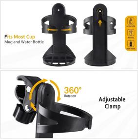 img 3 attached to Convenient And Versatile Pack Of 2 Cup Holders For Strollers, Trolleys, Wheelchairs And More!