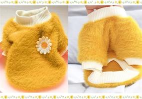 img 3 attached to JCOLUSHI Sweater Yellow Clothing Winter