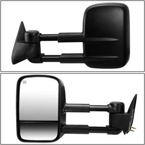 img 3 attached to DNA Motoring TWM-001-T111-BK-L Powered Heated Towing Mirror Compatible With 03-06 Silverado Suburban Avalanche Tahoe Sierra Yukon