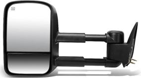 img 4 attached to DNA Motoring TWM-001-T111-BK-L Powered Heated Towing Mirror Compatible With 03-06 Silverado Suburban Avalanche Tahoe Sierra Yukon