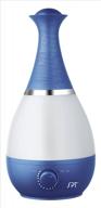 blue ultrasonic humidifier with fragrance diffuser and night light for enhanced aromatherapy logo