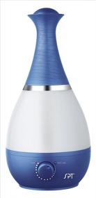 img 1 attached to Blue Ultrasonic Humidifier with Fragrance Diffuser and Night Light for Enhanced Aromatherapy