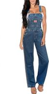 👖 hybrid company stretch overalls pvj6041: stylish women's jumpsuits, rompers & overalls logo