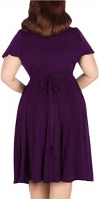 img 1 attached to Chic And Comfortable: Nemidor® Women'S Plus Size Bridesmaid Dress With V-Neckline And Stretchy Material