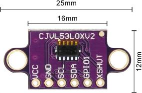 img 1 attached to Highly Accurate Laser Distance Module- ACEIRMC 2Pcs VL53L0X ToF Ranging Sensor Breakout