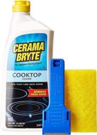 🧽 cerama bryte ceramic cooktop cleaner kit: 28 oz cleaner, scraper, and 5 cleaning pads logo