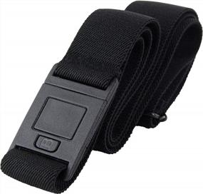 img 4 attached to Adjustable No Show Flat Buckle Belt - BELTAWAY Comfortably Holds Your Pants Up In Style!