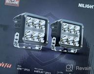 img 1 attached to Powerful Nilight Square LED Pod Lights With DRL And 60W 6487LM Output For Offroad Truck, SUV, ATV, UTV, And Jeep - Super Spot Beam, Complete With 16AWG Wiring Harness Kit - 5 Year Warranty review by Anthony Parker