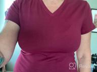 img 1 attached to Women'S Short Sleeve V Neck T Shirt - Junior & Plus Sizes By Emmalise review by Christopher Cheek