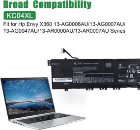 img 1 attached to Высокопроизводительная сменная батарея L08496-855 KC04XL HSTNN-IB8K L08544-1C1 для HP Envy X360 серий 13-AG0006AU, 13-AG0007AU, 13-AG0047AU и 13-AR0000AU с совместимостью HSTNN-DB8P L08544-2B1