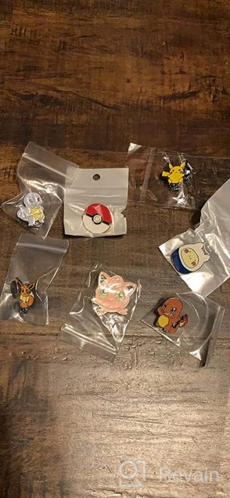 img 1 attached to 🔥 6-Pack Pikachu, Charmander, Bulbasaur, Squirtle Enamel Lapel Pins for Fans - Collectible Pins for Backpacks and Gifts, Pocket Monster review by Jennifer Rogers