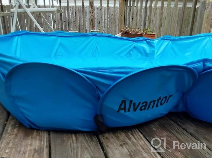 img 1 attached to Alvantor Foldable Portable Dog Bathing Tub- Perfect For Indoor And Outdoor Use review by Victor Pinckney