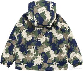 img 3 attached to 🦖 Dinosaur Toddler Zip-up Jacket Sweatshirt Outwear - Peecabe Fleece Warm Hoodies Clothes for Baby Boys Girls