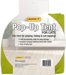 img 1 attached to 🐱 Exciting RUFFIN' IT Cat Pop Up Tent - Choose Your Color!