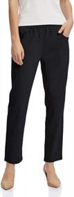 img 2 attached to Stretchy Summer Pants For Women With Elastic Waist And Easy-Pull On Design