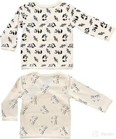 img 1 attached to 👶 Organic Cotton Baby Kimono Long Sleeve Bodysuit - GOTS Certified by Maple Clothing