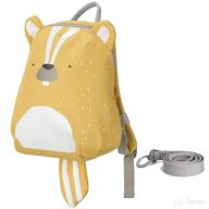 🐿️ 1-5 year old toddler backpack with anti-lost leash - kid's baby walking safety harness mini cute travel bag for preschool little child (squirrel) логотип