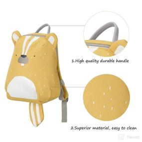 img 3 attached to 🐿️ 1-5 Year Old Toddler Backpack with Anti-Lost Leash - Kid's Baby Walking Safety Harness Mini Cute Travel Bag for Preschool Little Child (Squirrel)