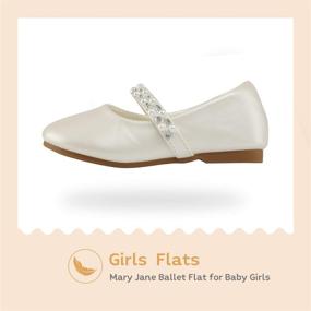 img 2 attached to DREAM PAIRS Casual Ballerina SERENA 100 INF Girls' Shoes: Comfortable Flats for Everyday Style