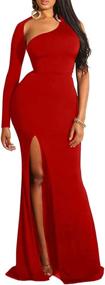 img 3 attached to BEAGIMEG Elegant Shoulder Backless Evening Women's Clothing - Dresses