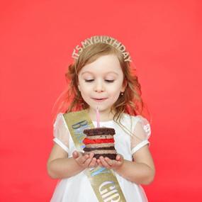 img 2 attached to Светло-золотая корона и пояс на день рождения для женщин: идеальный подарок на ее особый день!