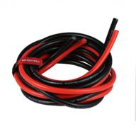 силиконовый провод bntechgo 6 калибра, 5 футов, красный и 5 футов, черный, гибкий провод 6 awg 3200 из луженой медной проволоки 0,08 мм логотип