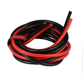 img 4 attached to BNTECHGO 6 Gauge Silicone Wire 5 Ft Red And 5 Ft Black Flexible 6 AWG 3200 Strands Of 0.08Mm Tinned Copper Wire