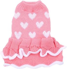 img 4 attached to CheeseandU Beautiful Princess Knitwear Valentines Dogs for Apparel & Accessories