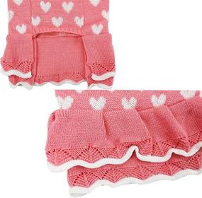 img 1 attached to CheeseandU Beautiful Princess Knitwear Valentines Dogs for Apparel & Accessories
