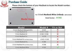 img 2 attached to Royal Blue UESWILL Matte Hard Shell Case For 13 Inch White Unibody MacBook Model A1342 + Microfibre Cleaning Cloth