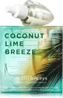 🥥 bath & body works wallflowers home fragrance refill bulbs - coconut lime breeze - pack of 2 логотип