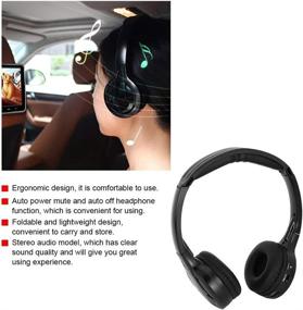 img 3 attached to 🎧 Ultimate Wireless Car Headphones: 2 Channel IR Headphones for Kids with In-Car DVD Compatibility