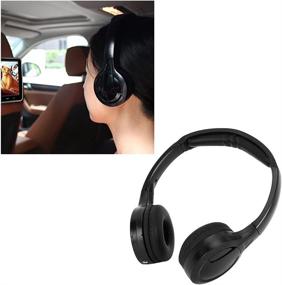 img 1 attached to 🎧 Ultimate Wireless Car Headphones: 2 Channel IR Headphones for Kids with In-Car DVD Compatibility