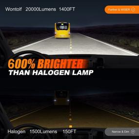 img 2 attached to 9005 HB3 LED Headlight Bulbs 120W 20000LM High Power Super Bright 6000K Cool White CSP Chips Conversion Kit 600% Brighter IP68 Waterproof
