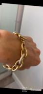 img 1 attached to Chunky CZ Cuban Curb Link Bracelets For Women In Gold, Silver And Rose Gold Plated Stainless Steel With Adjustable Extenders And Round Disc Charm review by Billy Mariner