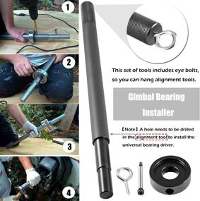 img 2 attached to 🔧 Gimbal Bearing Installer and Bearing Puller Set for Mercruiser Alpha, Alpha 1, Bravo, MR, Volvo, and OMC Engines (Carbon Steel) - Engine Alignment Tools Included